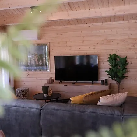 Luxe Houten Wellness Boshuisje Met Yoga En - Sereno Holiday home Meijel